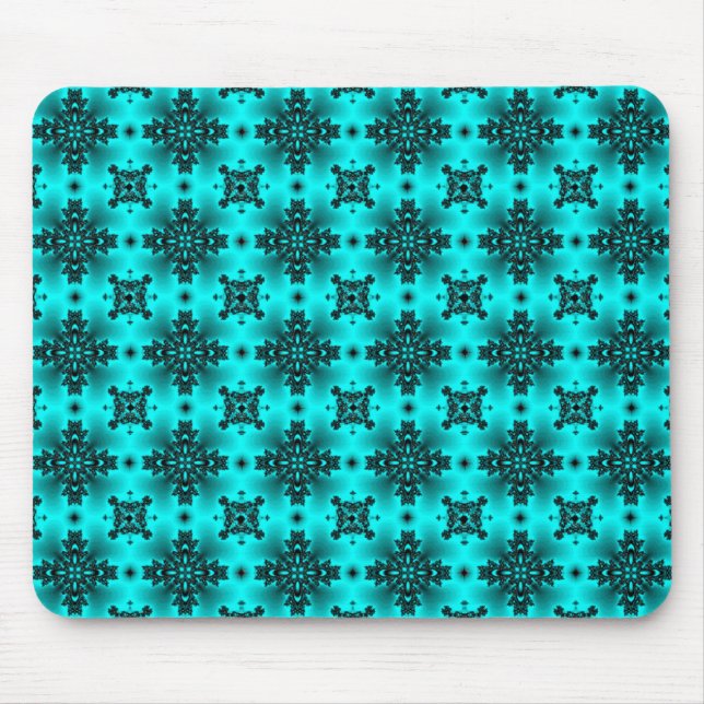 Artdeco-Blume im Retro-Stil Mousepad (Vorne)