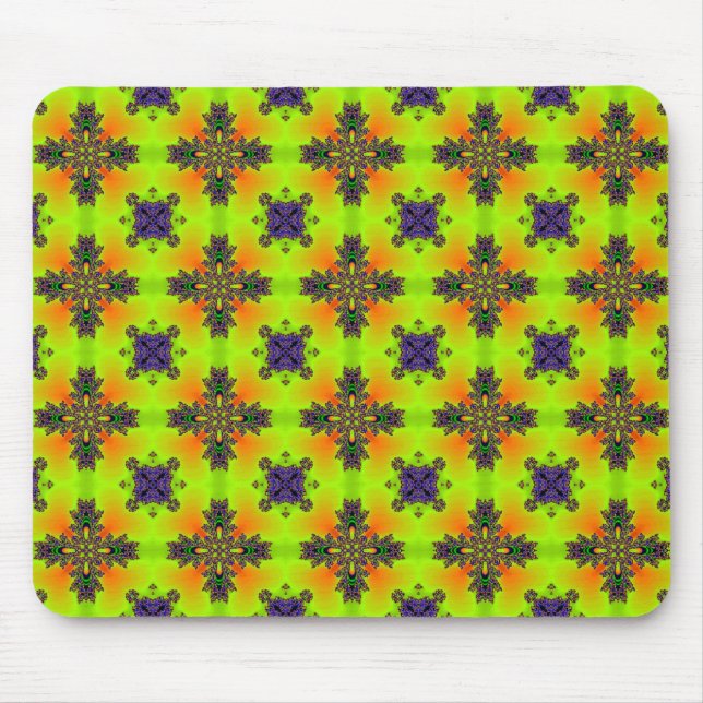 Artdeco-Blume im Retro-Stil Mousepad (Vorne)