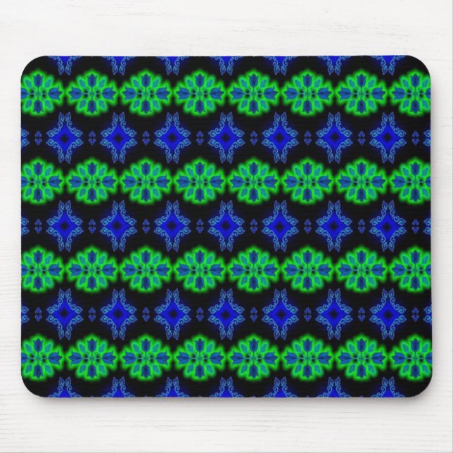 Artdeco-Blume im Retro-Stil Mousepad (Vorne)