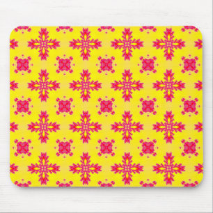 Artdeco-Blume im Retro-Stil Mousepad