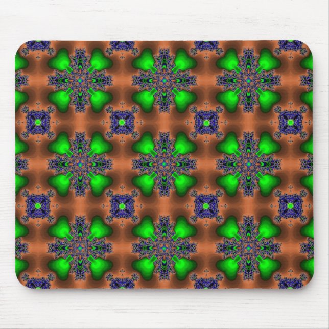 Artdeco-Blume im Retro-Stil Mousepad (Vorne)