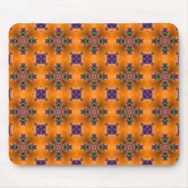Artdeco-Blume im Retro-Stil Mousepad (Vorne)
