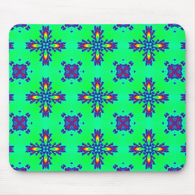 Artdeco-Blume im Retro-Stil Mousepad (Vorne)