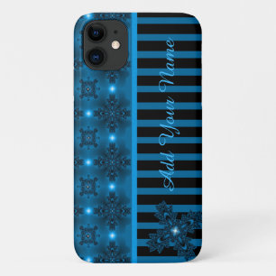 Artdeco-Blume im Retro-Stil , Name hinzufügen Case-Mate iPhone Hülle