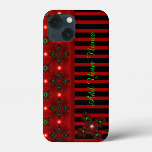 Artdeco-Blume im Retro-Stil , Name hinzufügen Case-Mate iPhone Hülle