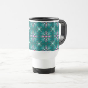Artdeco-Blume im Retro-Stil Reisebecher