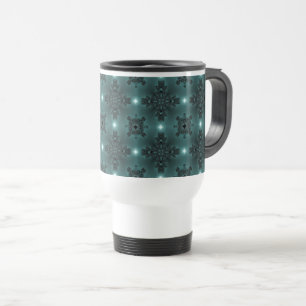 Artdeco-Blume im Retro-Stil Reisebecher
