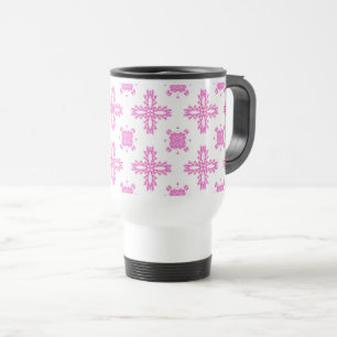Artdeco-Blume im Retro-Stil Reisebecher
