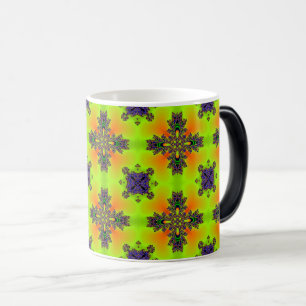 Artdeco-Blume im Retro-Stil Verwandlungstasse