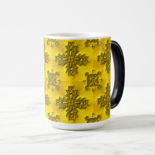 Artdeco-Blume im Retro-Stil Verwandlungstasse