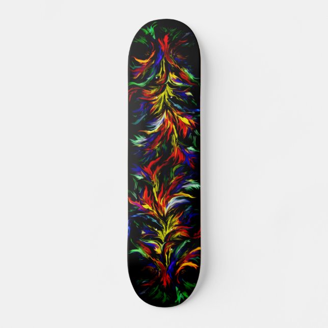 Artdeco in Regenbogen Style Skateboard (Vorderseite)