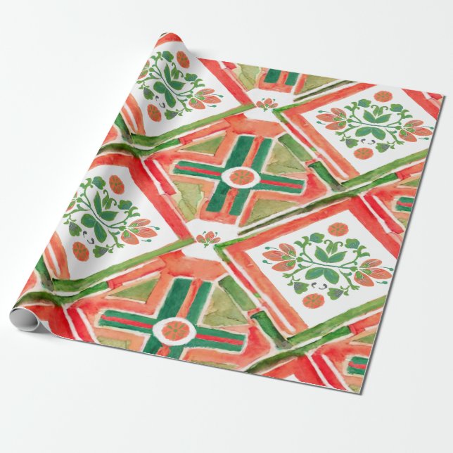 Arte Acuarela Geschenkpapier (Ungerollt)