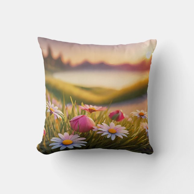 Arte Floral en Realidad Aumentada Kissen (Vorderseite)