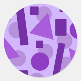 Arte Geométrico Runder Aufkleber