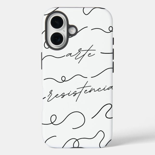 Arte, Resistencia iPhone 16 Hülle (Rückseite)