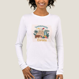 Arte Venezuela España conexión latina femenina Tri-Blend Shirt
