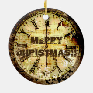 Artefakt der Zeit - Taschen-Uhr Keramikornament