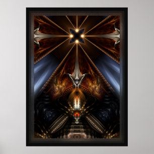 Arteknyia Fantasy Fraktal Art Komposition Poster