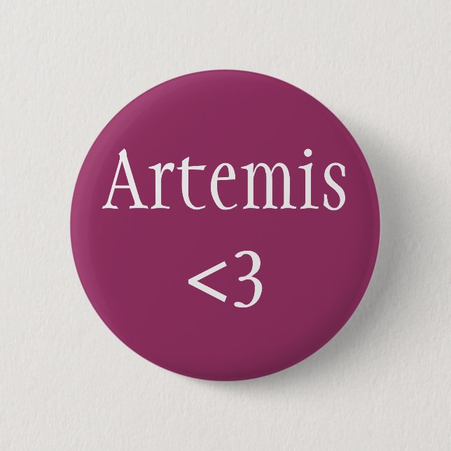 Artemis <3 Göttin der Jagd Button (Vorderseite)