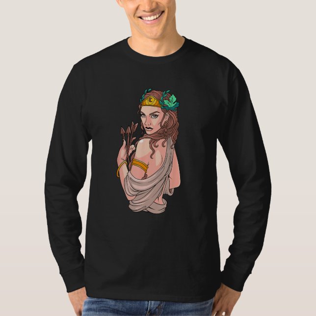 Artemis Greek Goddess Ancient Greek Mythology Myth T-Shirt (Vorderseite)