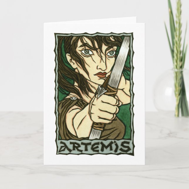 Artemis Greeting Card Karte (Vorderseite)
