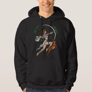 Artemis Griechische Göttin der Jagd Antikes Griech Hoodie