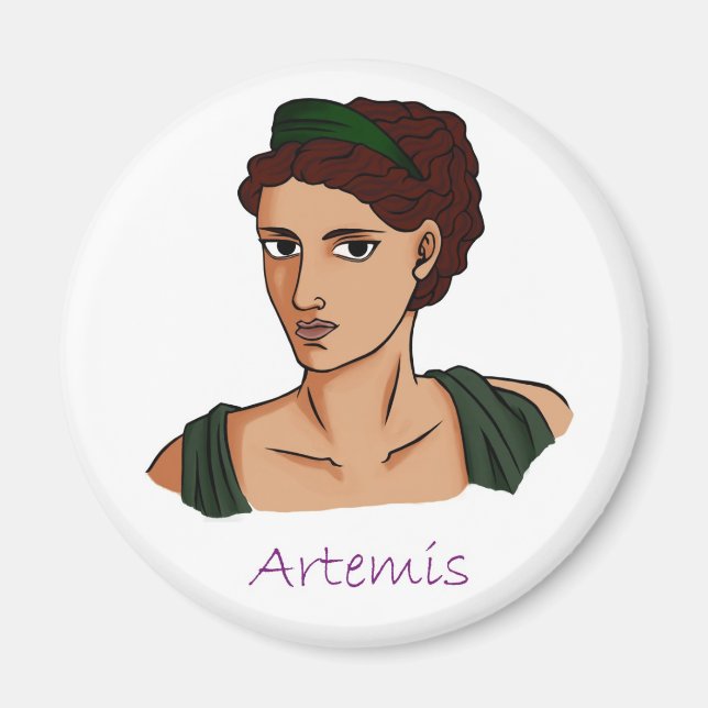 Artemis - Griechische Göttin des Mondmagneten Magnet (Vorne)