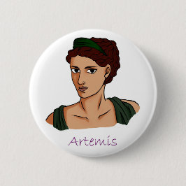 Artemis - Griechisches Goddess-Abzeichen Button