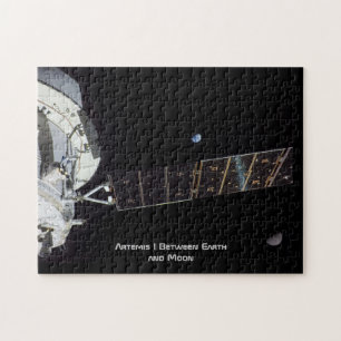 Artemis I Zwischen Erde und Mond