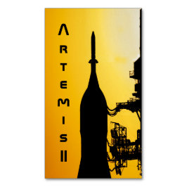 Artemis II auf der Startrampe Magnetische Visitenkarte