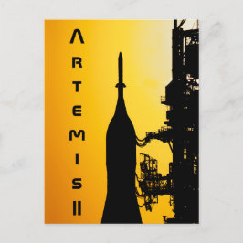 Artemis II auf der Startrampe Postkarte