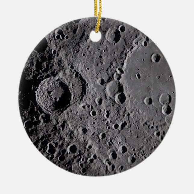 Artemis II Lunar Craters Keramik Ornament (Vorne)