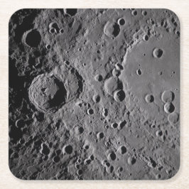 Artemis II Lunar Craters Rechteckiger Pappuntersetzer
