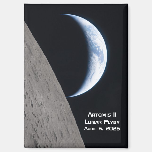 Artemis II Lunar Flyby Magnet (Vorderseite)