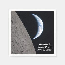 Artemis II Lunar Flyby Serviette