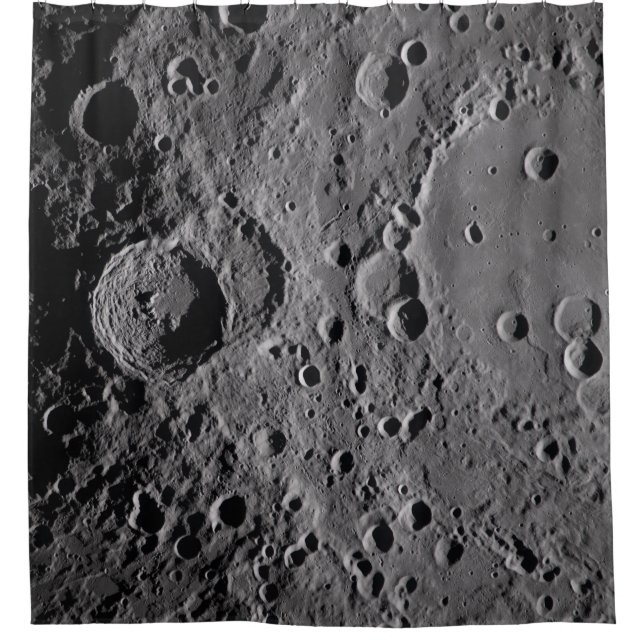 Artemis II Mondkrater Duschvorhang (Vorderseite)