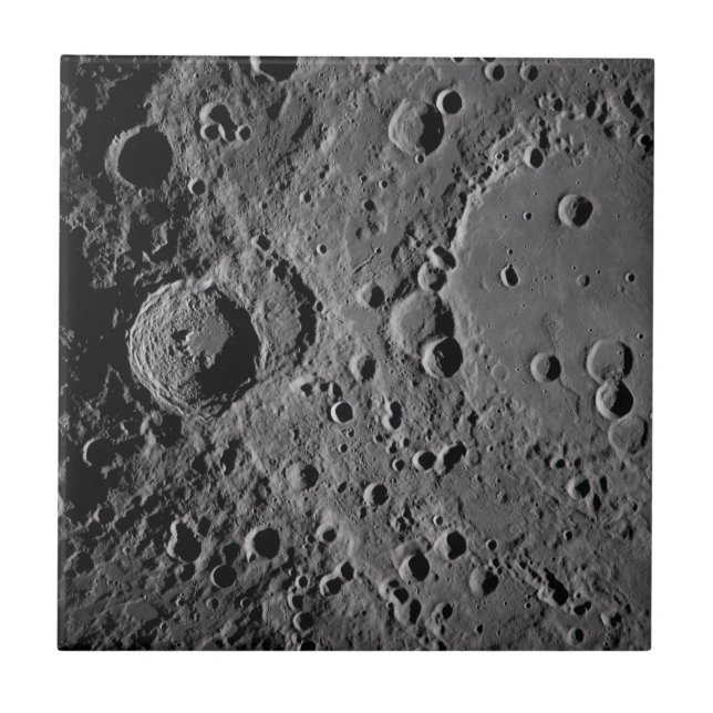 Artemis II Mondkrater Fliese (Vorderseite)