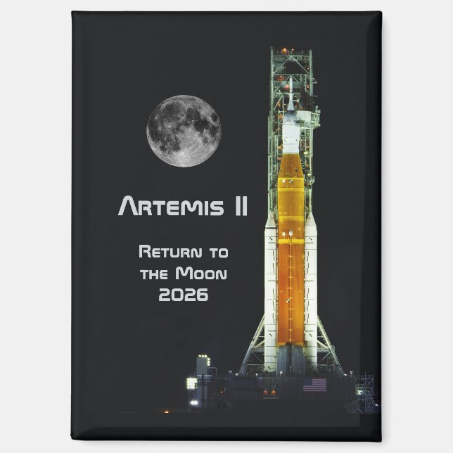 Artemis II Moon Mission Magnet (Vorderseite)