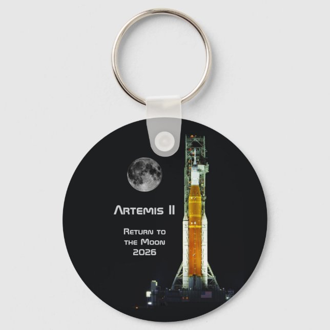 Artemis II Moon Mission Schlüsselanhänger (Vorderseite)