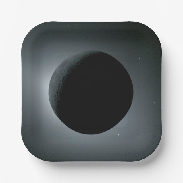 Artemis II Total Solar Eclipse Pappteller (Vorderseite)