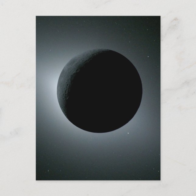 Artemis II Total Solar Eclipse Postkarte (Vorderseite)