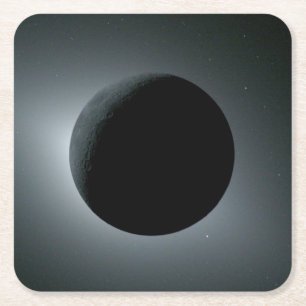 Artemis II Totale Sonnenfinsternis Rechteckiger Pappuntersetzer