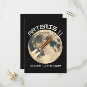 Artemis-Mondmission Einladungspostkarte