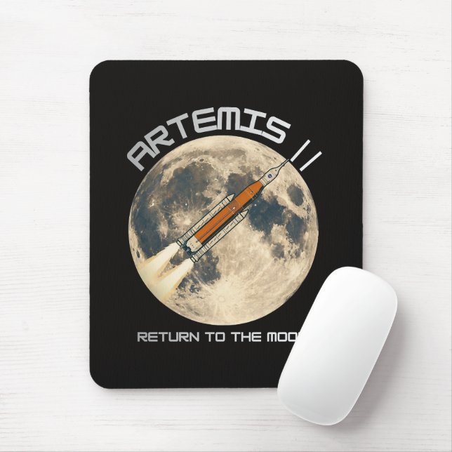 Artemis-Mondmission Mousepad (Mit Mouse)