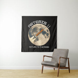 Artemis-Mondmission Wandteppich