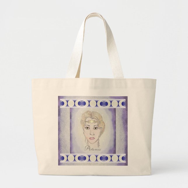 Artemis Moon Goddess Jumbo Stoffbeutel (Vorne)
