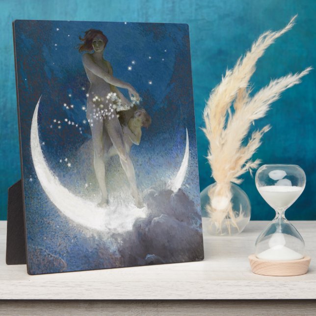 Artemis Moon Goddess schneidet Night Stars Fotoplatte (Seite)
