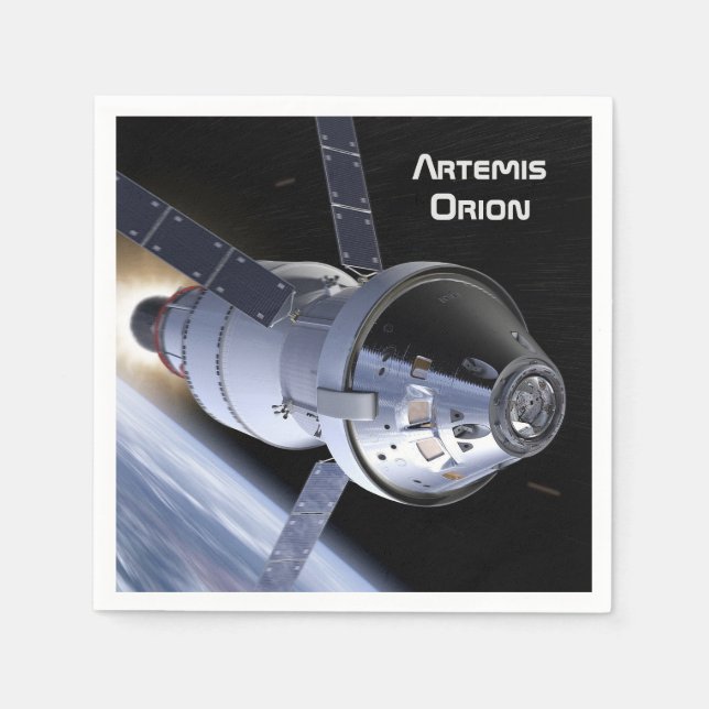 Artemis Orion SLS Moon Mission Serviette (Vorderseite)