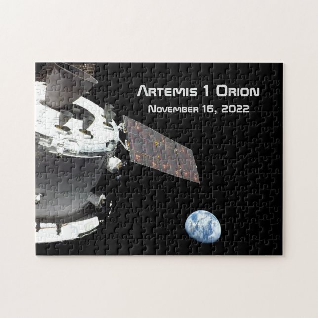 Artemis Orion Spacecraft Blauer Marmor (Horizontal)