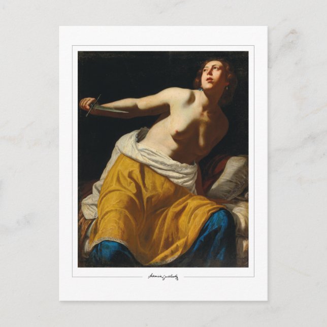 Artemisia Gentileschi #1 - Kunstkunst Postkarte (Vorderseite)